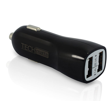 Dual-Port 2.1A USB Car Charger Auto Adapter